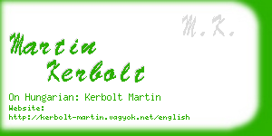 martin kerbolt business card